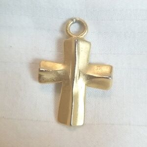 Vintage Norma Jean Gold Cross Pendant